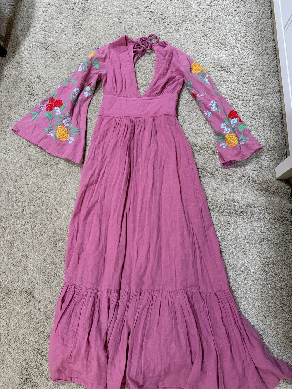 Carolina K Pink Women's cotton  Dress - XS